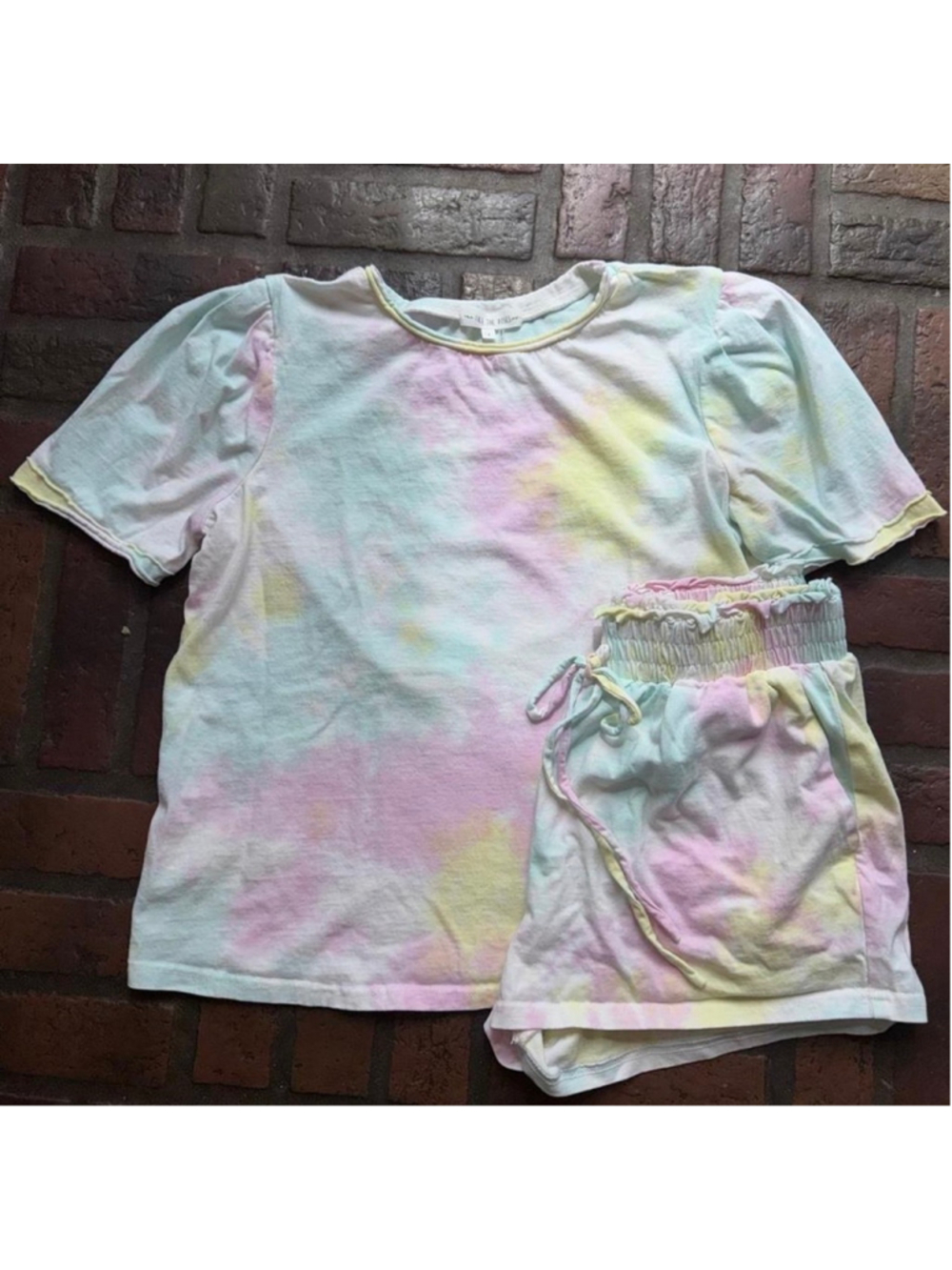 Free the Roses Tie-Dye Pajama Set Size S Multi-color